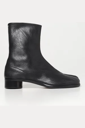 Maison Margiela Stivaletto Tabi in pelle a grana
