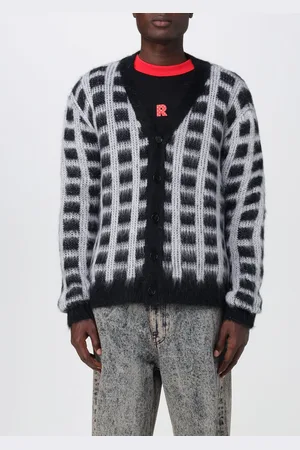 Marni Cardigan in misto mohair a quadri
