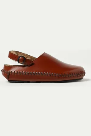 Hereu Sabot in pelle e shearling