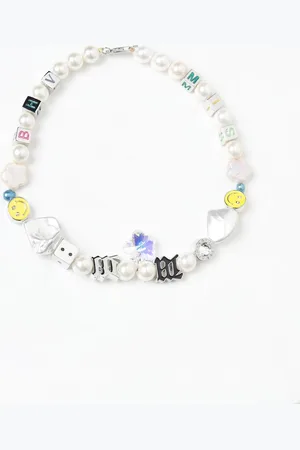 MISBHV Collana in argento 925 e perle