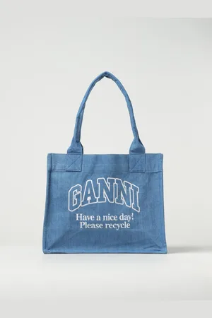 Ganni Borsa in cotone con logo
