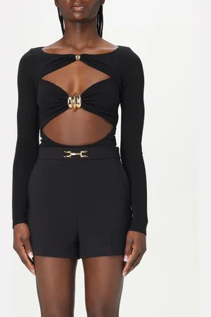 Elisabetta Franchi Body cut-out con dettaglio metallico