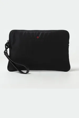 Kiton Pochette in nylon e pelle
