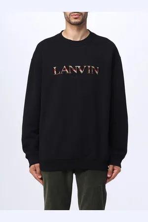 Lanvin Felpa in cotone con ricamo
