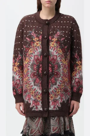 Etro Cardigan in misto lana mohair jacquard