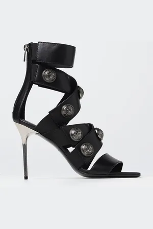 Balmain Sandalo Moneta in pelle liscia