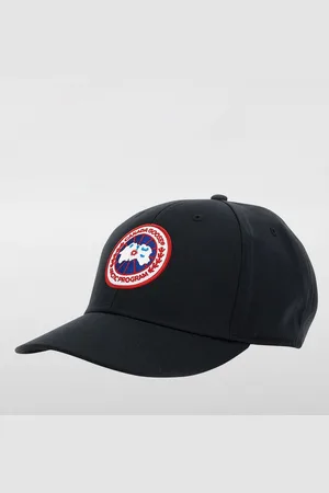 Canada Goose Cappello in canvas con logo ricamato