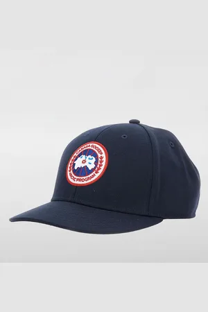 Canada Goose Cappello in canvas con logo ricamato