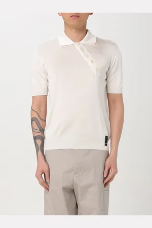 Fendi Polo in viscosa con bottoni diagonali