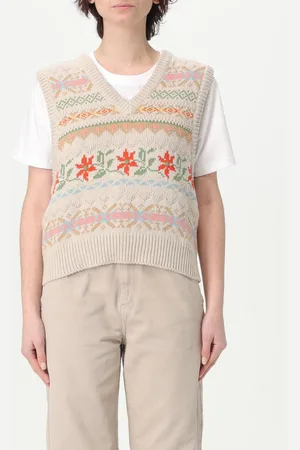 Filson Gilet in maglia di cotone ricamato