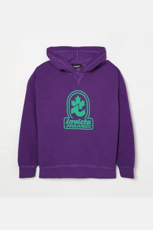 Dsquared2 Felpa con cappuccio in cotone con logo Invicta