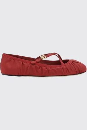 Dolce & Gabbana Ballerina Vally in raso drappeggiato
