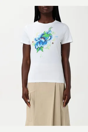 Kenzo T-shirt in cotone con stampa floreale