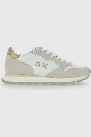 sun68 Sneakers Ally Gold in camoscio e mesh