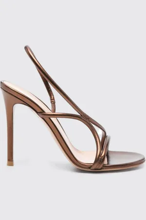 Gianvito Rossi Sandalo in pelle laminata
