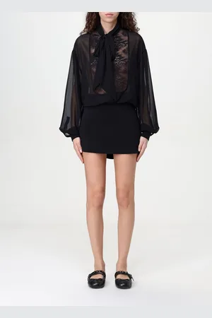 Pinko Abito mini in cady con inserti in pizzo