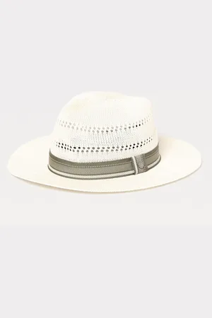 Barbour Cappello Whitfield Fedora in nylon traforato