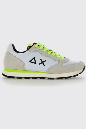 sun68 Sneakers Tom Fluo in camoscio e mesh