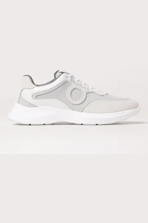 Salvatore Ferragamo Sneakers Gancini in camoscio e mesh