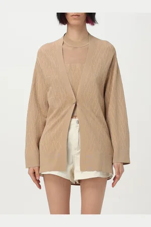 Armani Exchange Cardigan in viscosa con motivo monogram
