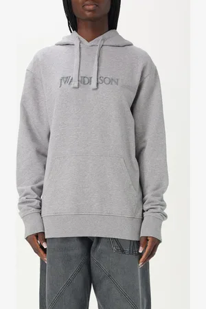 J.W.Anderson Felpa con cappuccio e logo in misto cotone