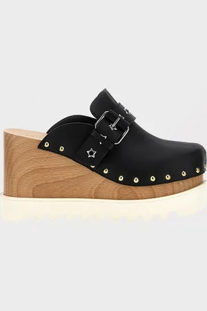 Stella McCartney Zoccolo Elyse in pelle sintetica con borchie