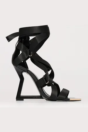 Roberto Cavalli Sandalo in nylon e vernice