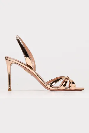 Aquazzura Sandalo Tati in vernice laminata