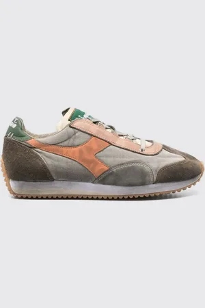Diadora Sneakers Equipe Dirty Sw Evo in camoscio e canvas used
