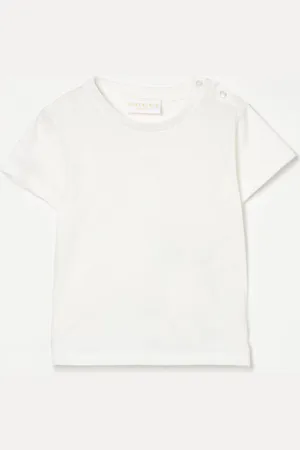 Gucci T-shirt basic in cotone con logo ricamato