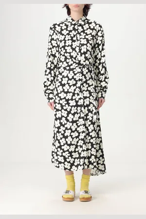 Msgm Abito chemisier in cotone stampato