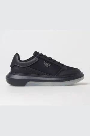 Emporio Armani Sneakers in pelle sintetica saffiano e nylon