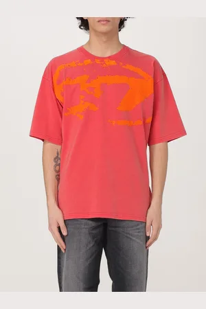 Diesel T-shirt in cotone con maxi logo Oval D