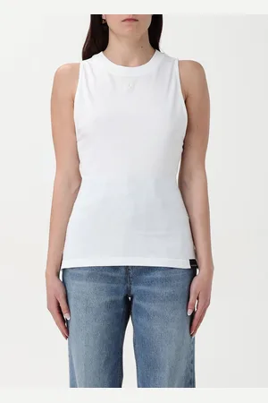 Courrèges Canotta in cotone stretch