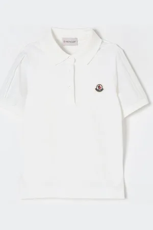 Moncler Polo basic in poliestere con logo
