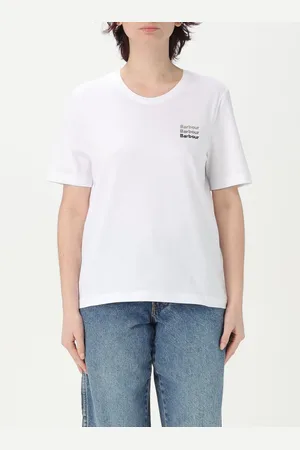Barbour T-shirt in cotone con logo