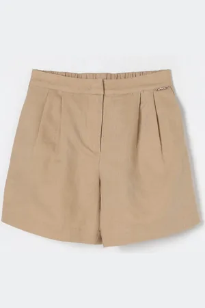 Twin-Set Pantaloncino in lino e cotone