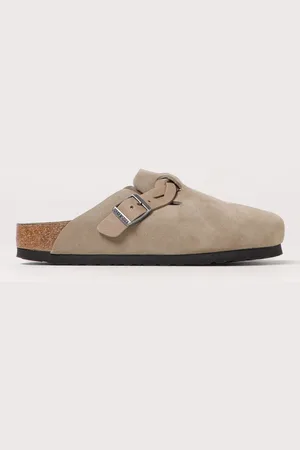 Birkenstock Sabot Boston Braided in camoscio