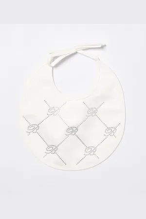 MISS BLUMARINE Bavaglino con logo di strass