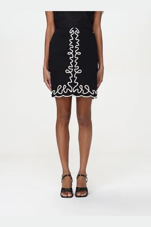 HUGO BOSS Gonna mini in cotone con ricamo