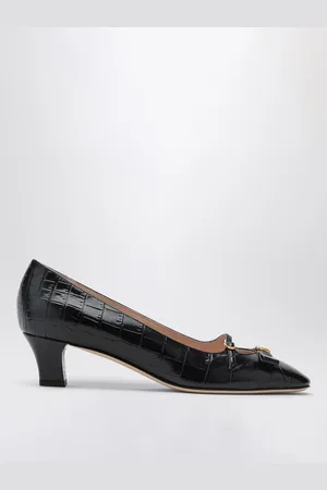 VALENTINO GARAVANI Pump Bowow in pelle stampa cocco