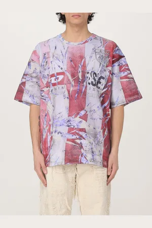 Diesel T-shirt in cotone stampato con maxi logo