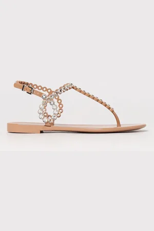 Salvatore Ferragamo Sandalo in gomma con strass