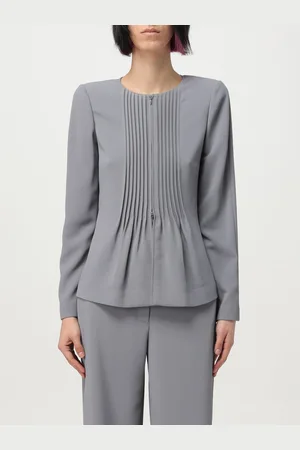 Emporio Armani Giacca in crêpe plissettato