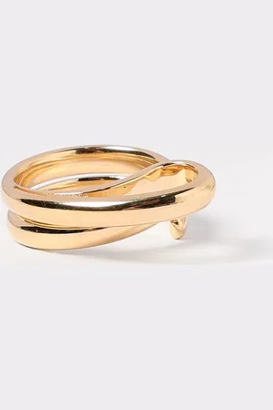 Bottega Veneta Anello Frills in argento 925 placcato 18kt