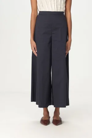 LIVIANA CONTI Pantalone cropped in misto cotone