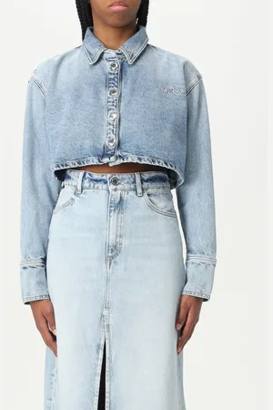 Icon Denim Los Angeles Camicia cropped in denim