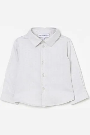Emporio Armani Camicia in cotone con monogram