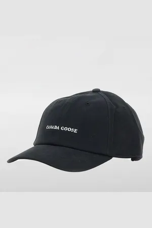 Canada Goose Cappello in cotone con logo ricamato