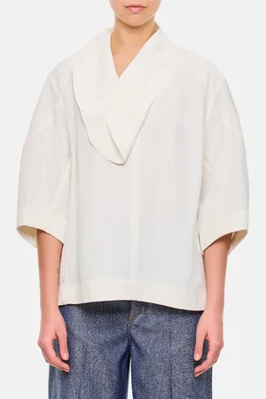 Bottega Veneta Blusa in viscosa e lino